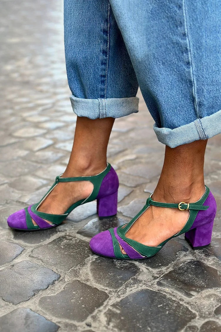 Elise | T-Strap Heels