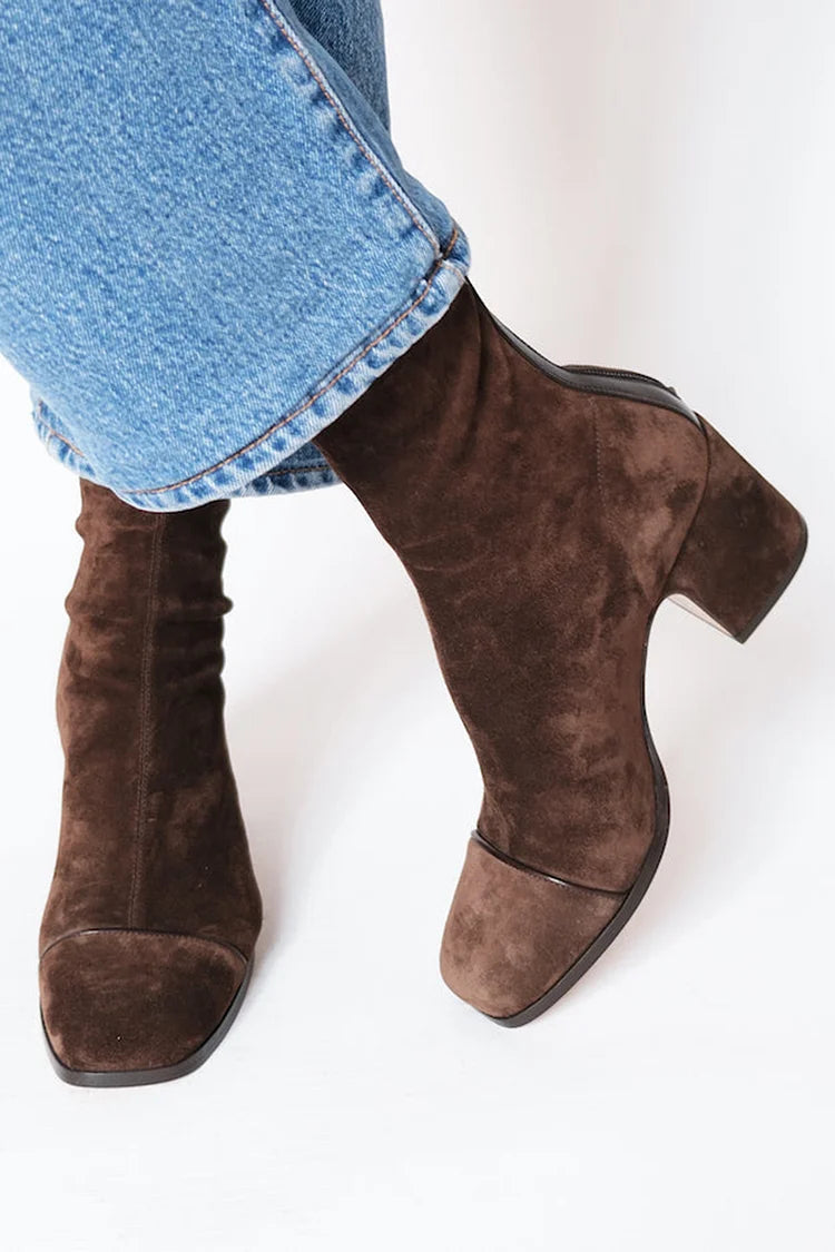 Claudia® | Square toe heeled boots