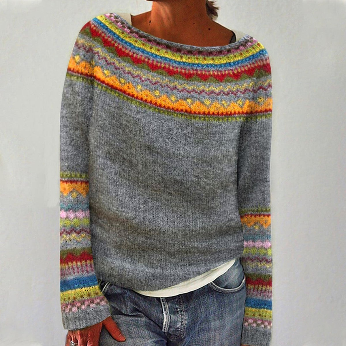 Harper - Retro Knitted Sweater