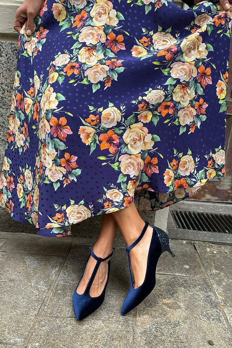 Anouk | Shimmering Kitten Heel