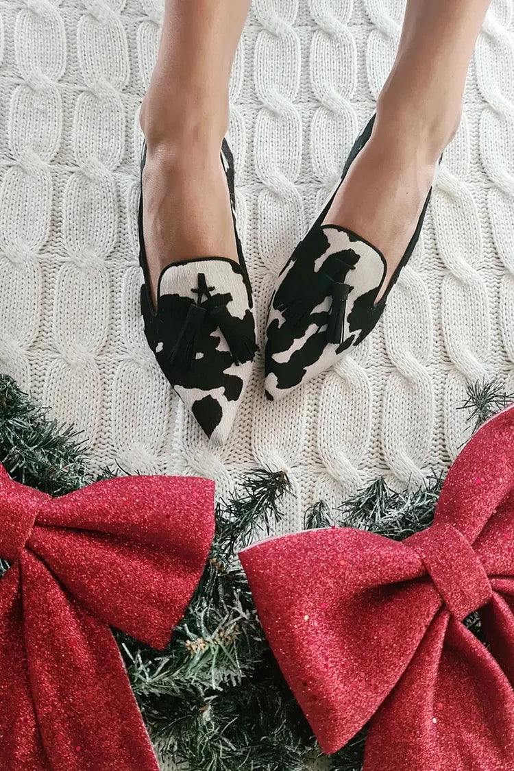 Vien | Cow-print Flats