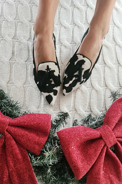 Vien | Cow-print Flats