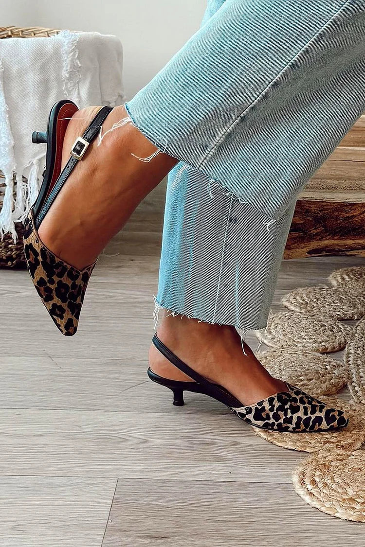 Louse | Leopard Kitten Heels