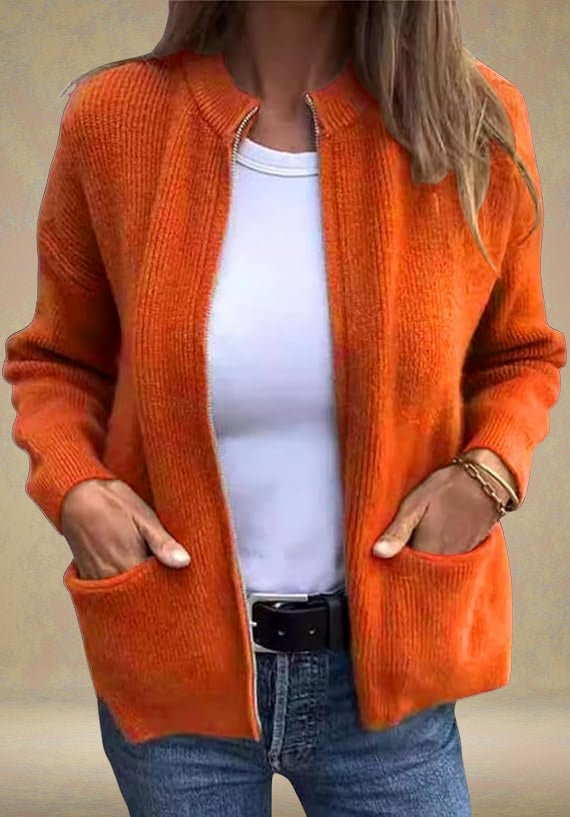 Zoya | Autumn Zip-Up Cardigan