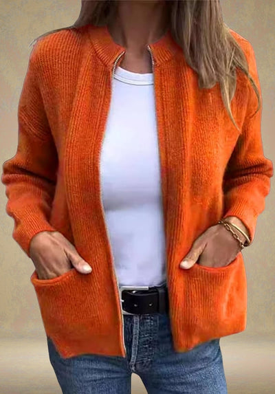 Zoya | Autumn Zip-Up Cardigan