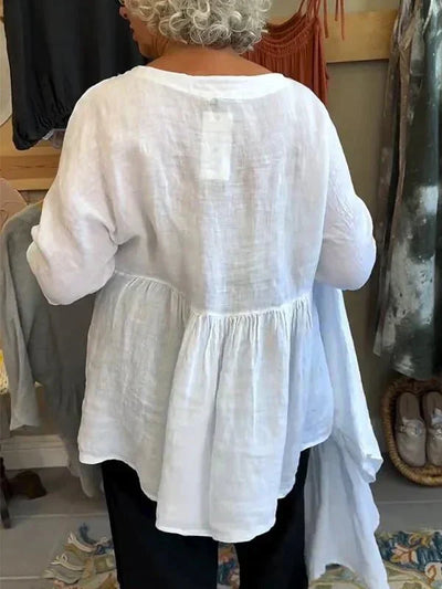 Melinda | V-neck Mid-sleeve Top