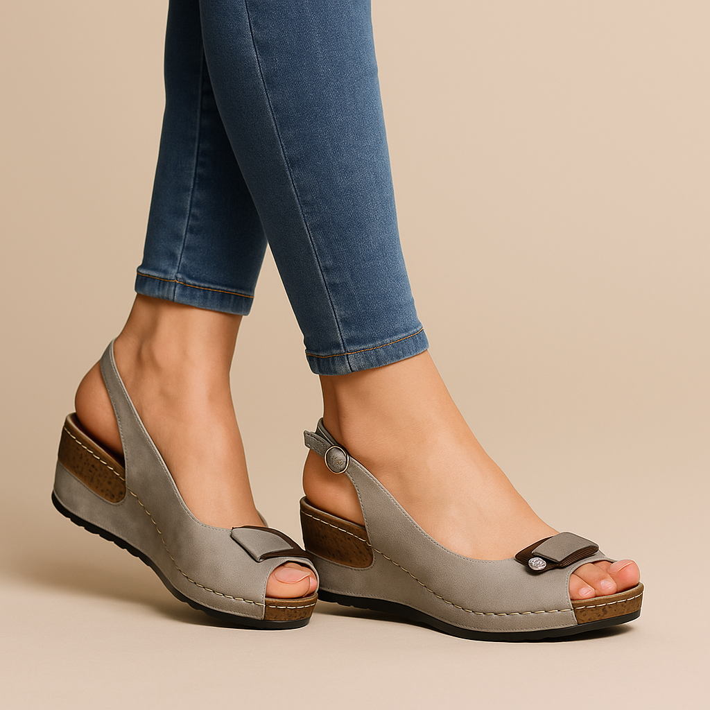 Alma | Elegant Wedge Sandals