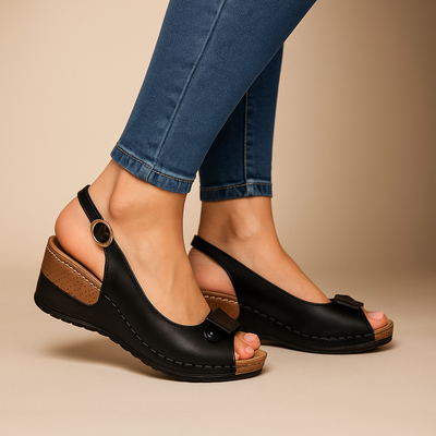 Alma | Elegant Wedge Sandals