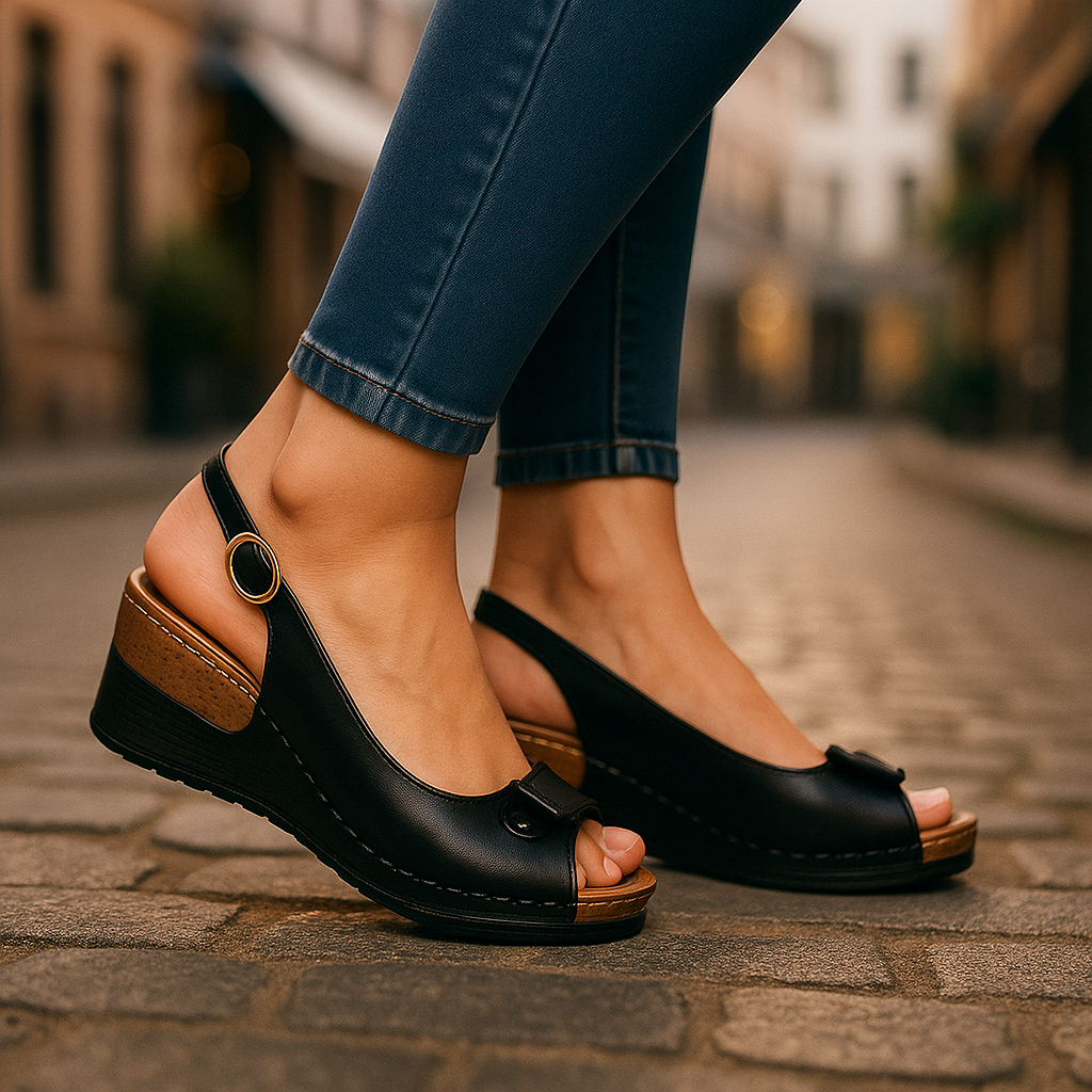 Alma | Elegant Wedge Sandals