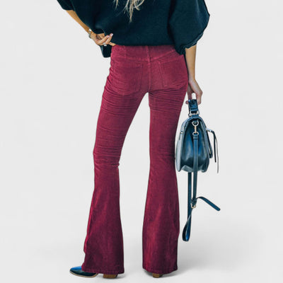Chloe Corduroy Flared Trousers