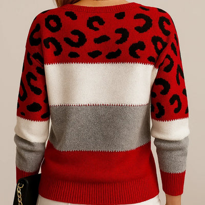 Leia | Leopard Print Casual Sweater