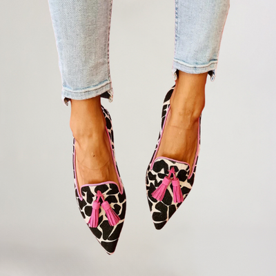Vien | Cow-print Flats