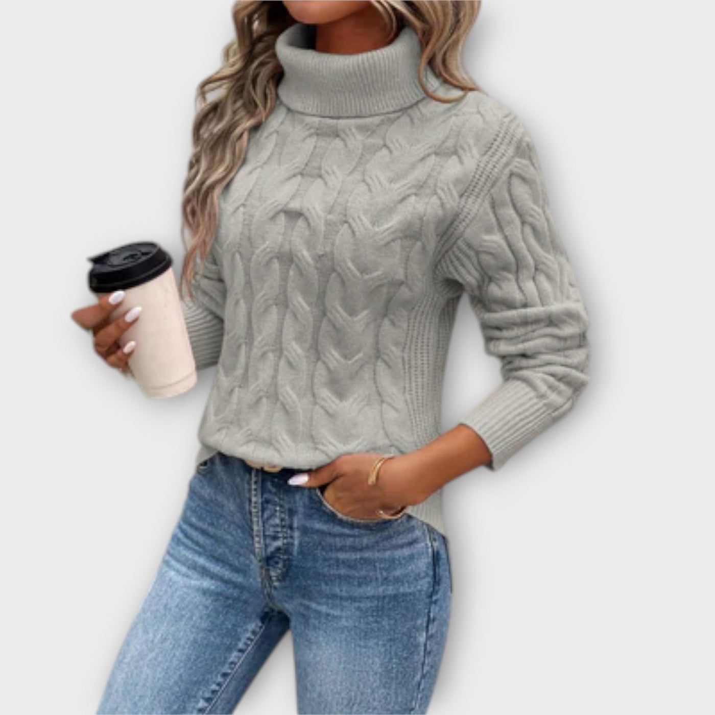 Amelia – Elegant Knit Turtleneck Sweater