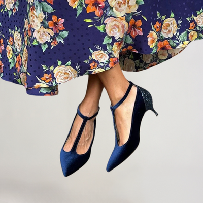 Anouk | Shimmering Kitten Heel