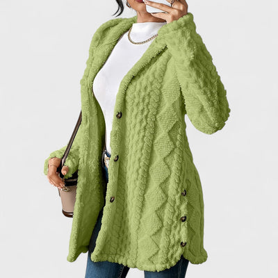 Katerina - Warm Hooded Cardigan Coat