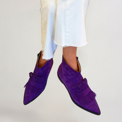 Marthe |  Suede Flat Boots