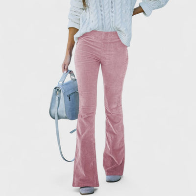 Chloe Corduroy Flared Trousers