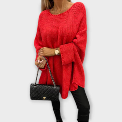Isabelle - Elegant Women's Round Neck Sweater