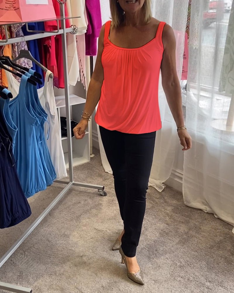 Vangie | Graceful Pleated Top