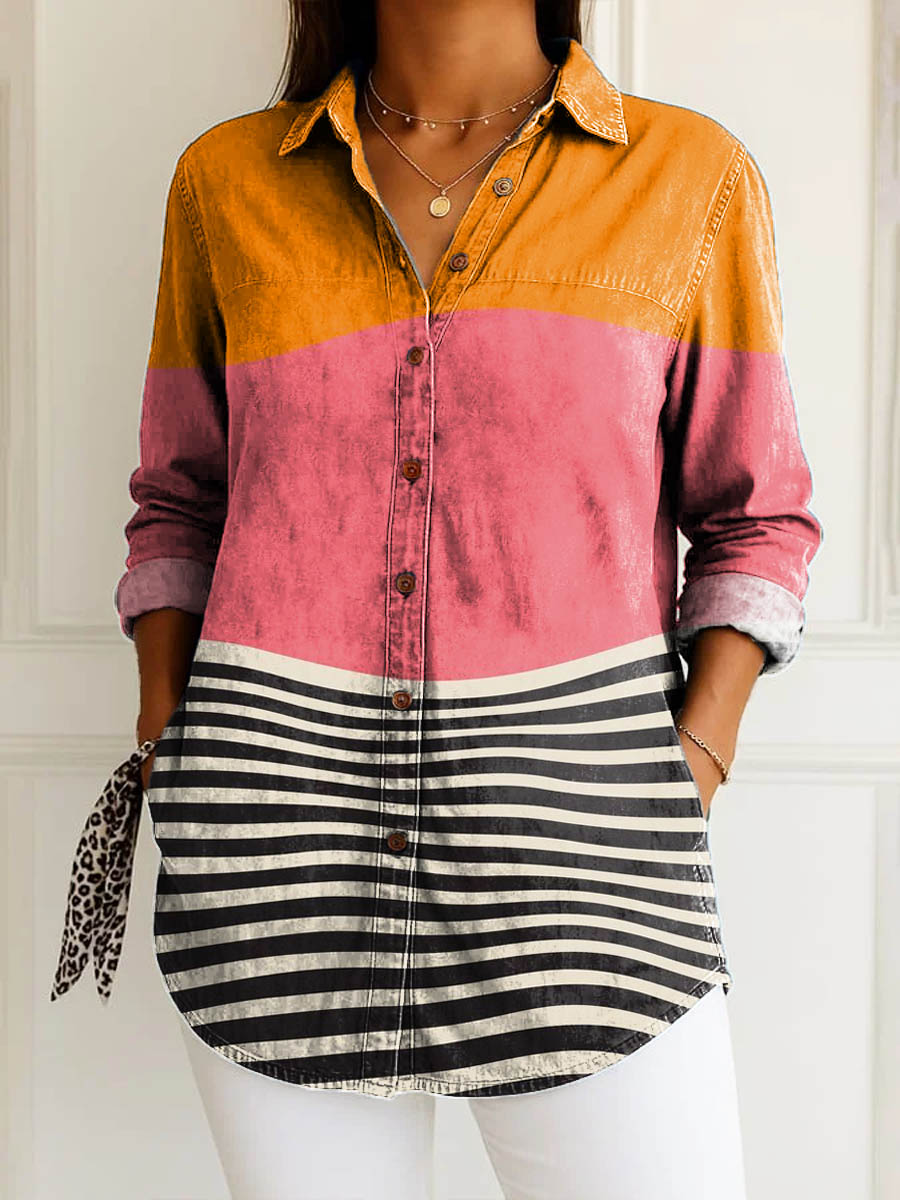 Jody | Vibrant Stripe Shirt