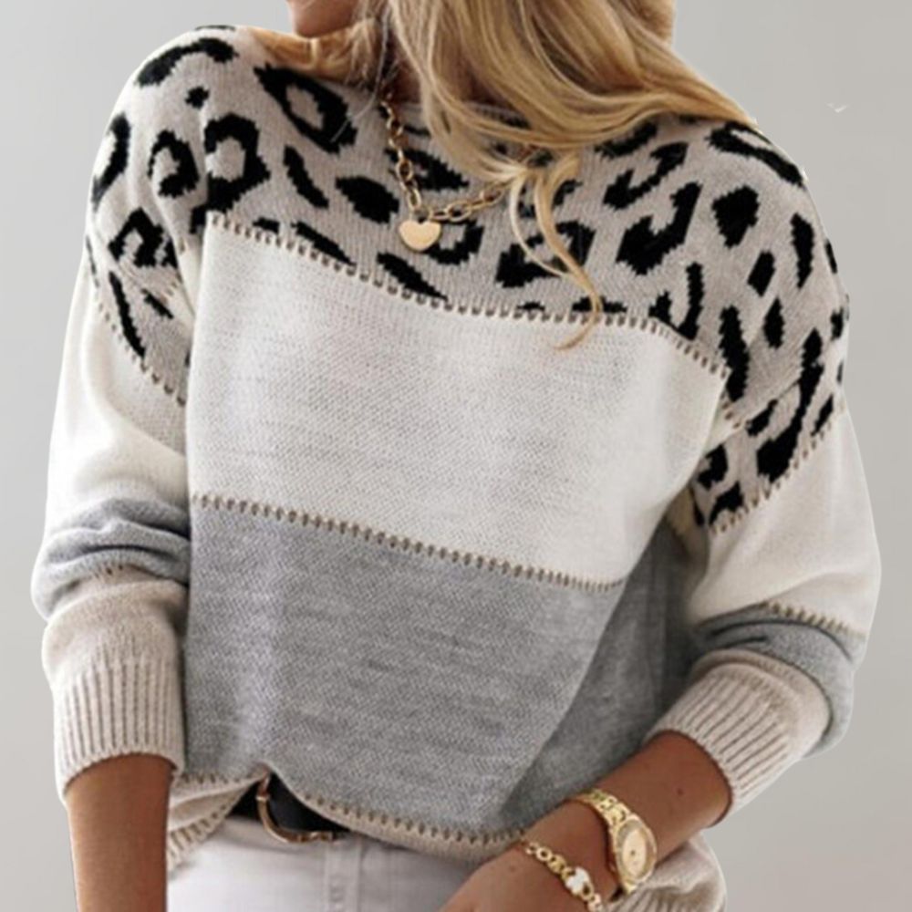 Leia | Leopard Print Casual Sweater
