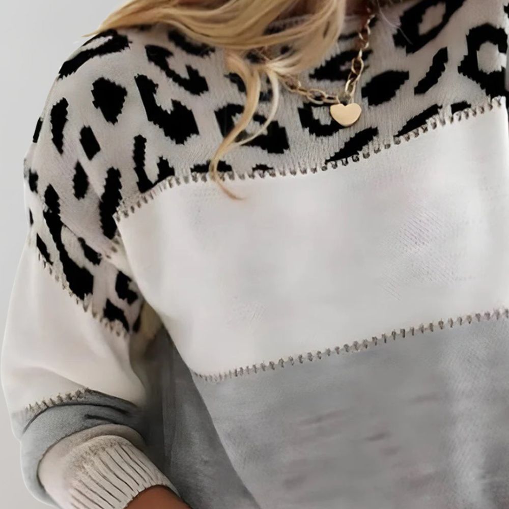 Leia | Leopard Print Casual Sweater