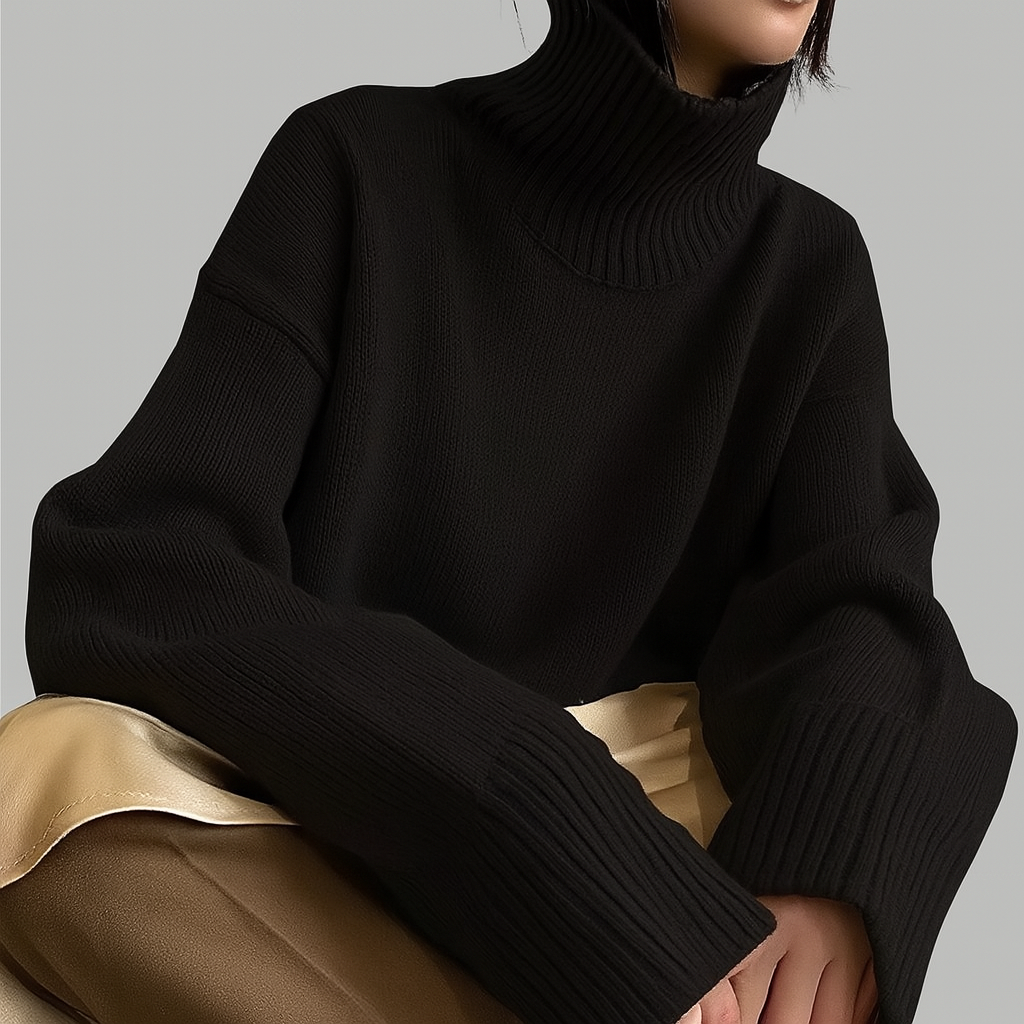 Zoey - Oversized Turtleneck Sweater