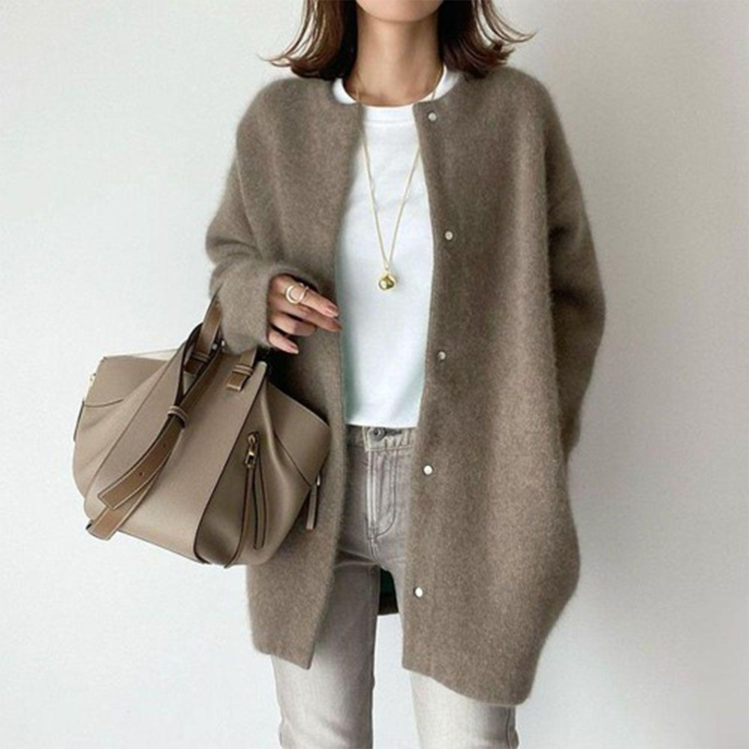 Rose | Elegant Suede Cardigan