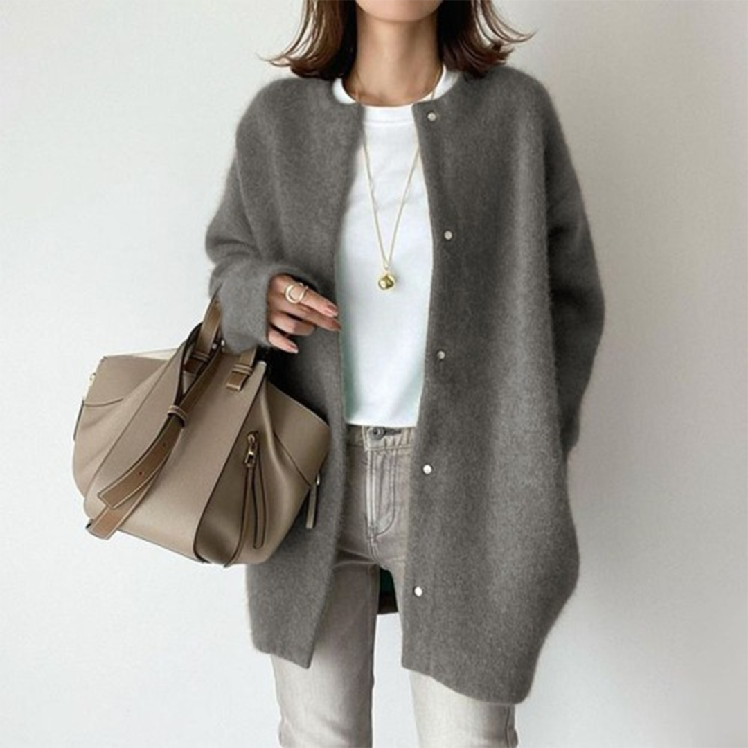 Rose | Elegant Suede Cardigan
