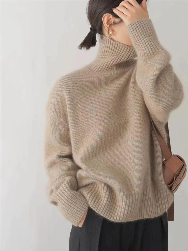 Monika | High Neck Cashmere Jumper