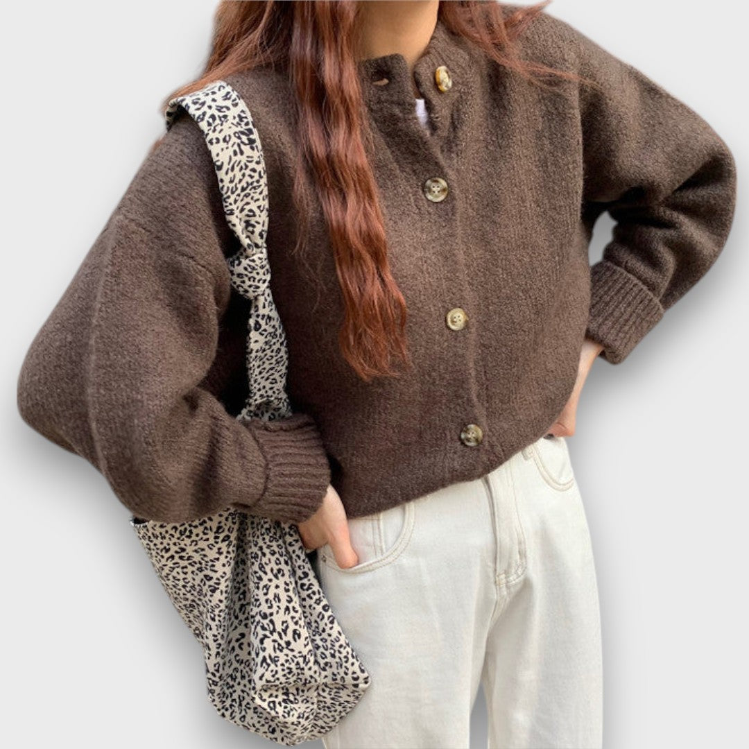 Celore – Warm Cardigan in Mocha