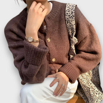 Celore – Warm Cardigan in Mocha