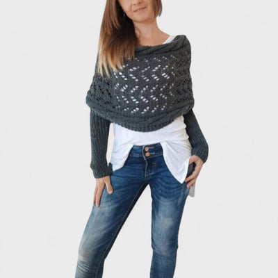Celeste - Elegant scarf sweater