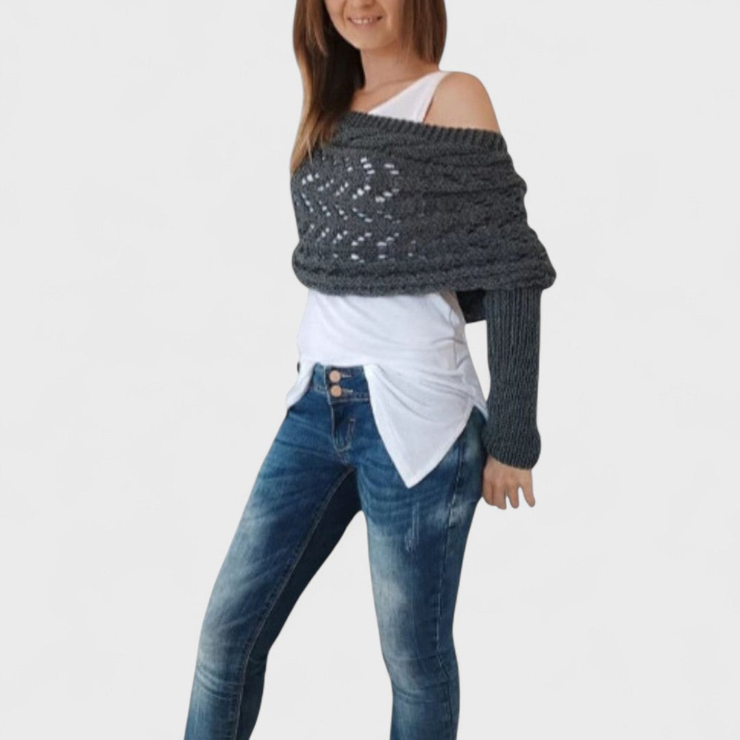 Celeste - Elegant scarf sweater