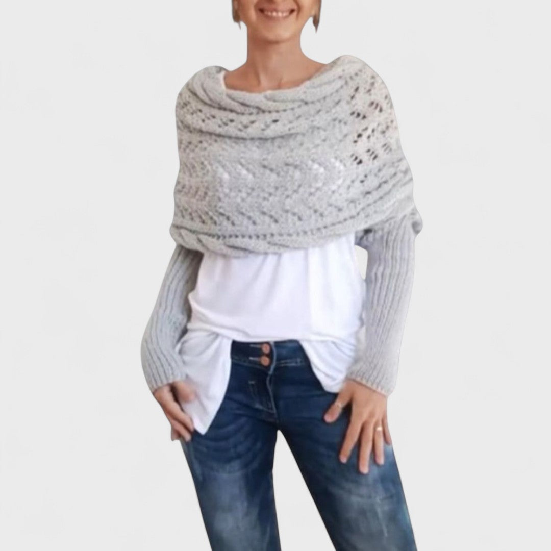 Celeste - Elegant scarf sweater