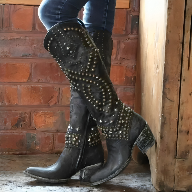 Claudia® | Western Knee-High Boots