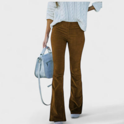 Chloe Corduroy Flared Trousers