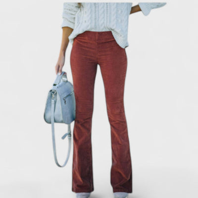Chloe Corduroy Flared Trousers