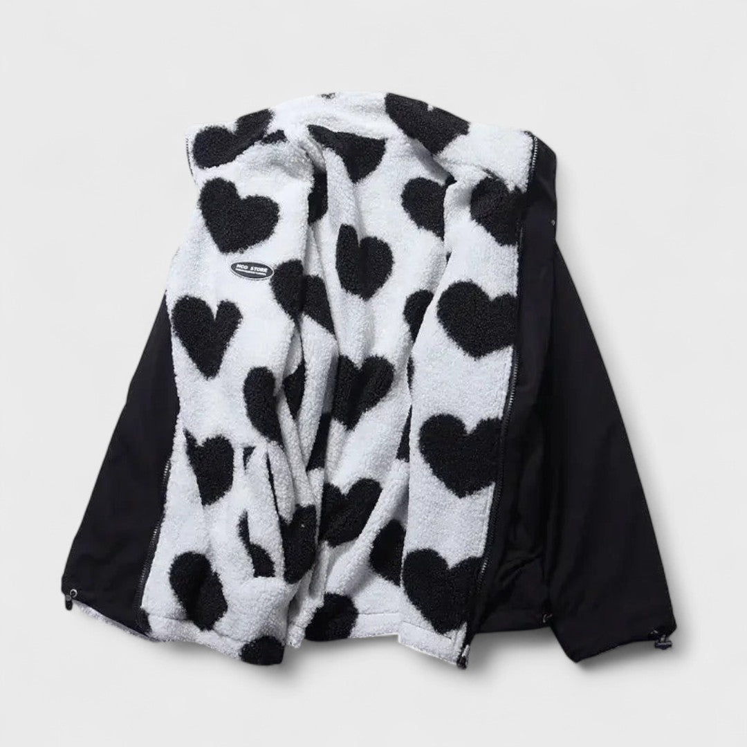 Katharina - Reversible heart jacket