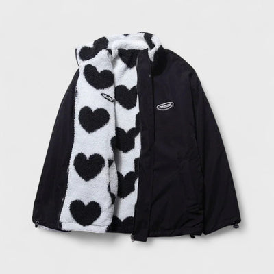 Katharina - Reversible heart jacket