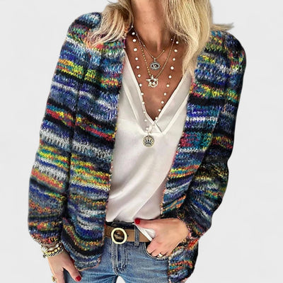 Catherine - Cozy Multicolored Cardigan