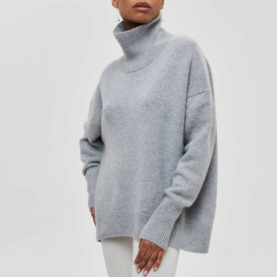 Katrielle - comfortable pullover with high collar