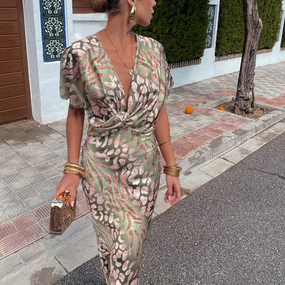 CELINA – LUXE SILK ELEGANCE DRESS