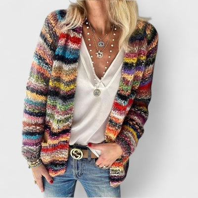 Catherine - Cozy Multicolored Cardigan