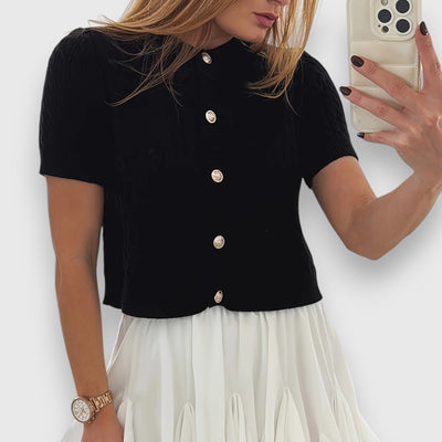 Liova – Short Cardigan with Buttons