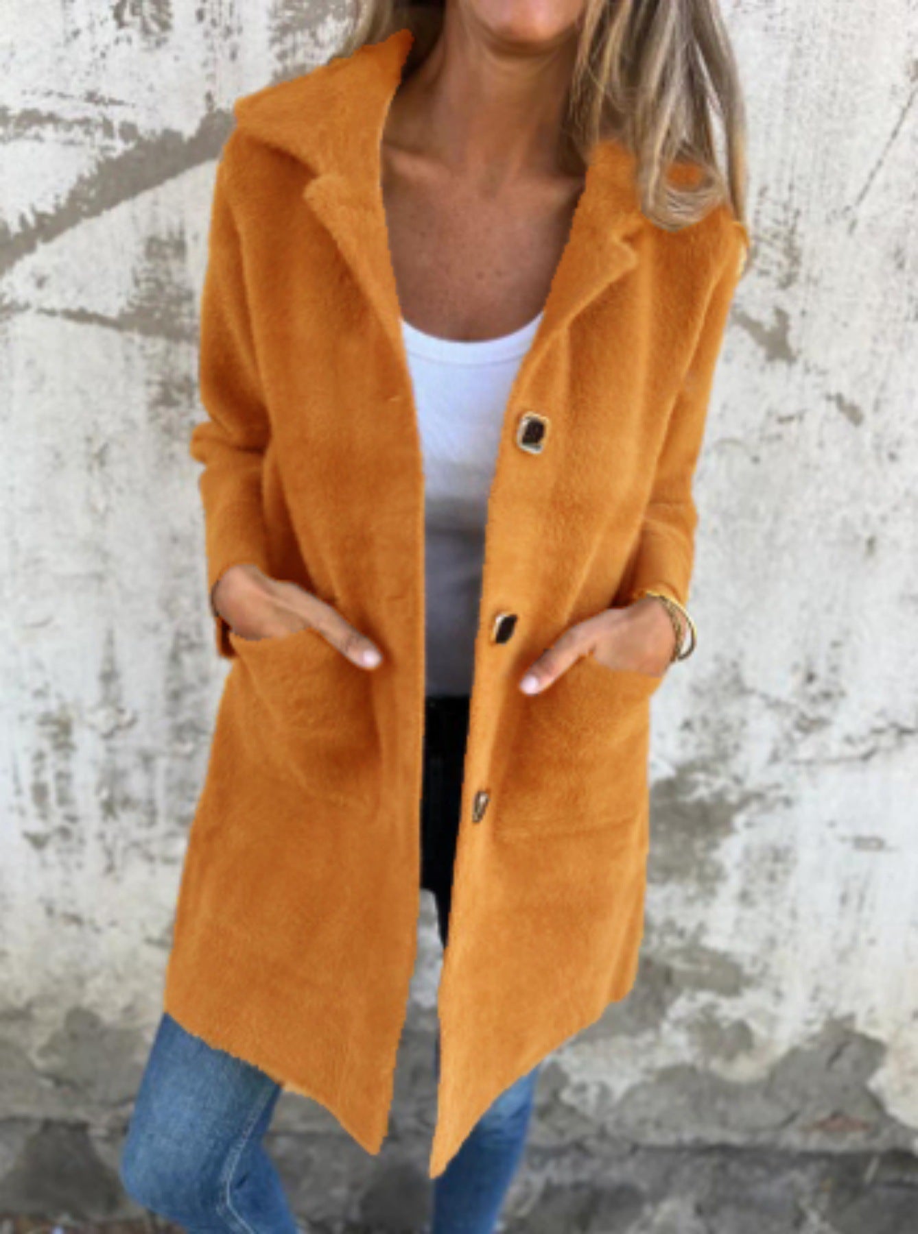 Marce | Casual Coat with Buttons