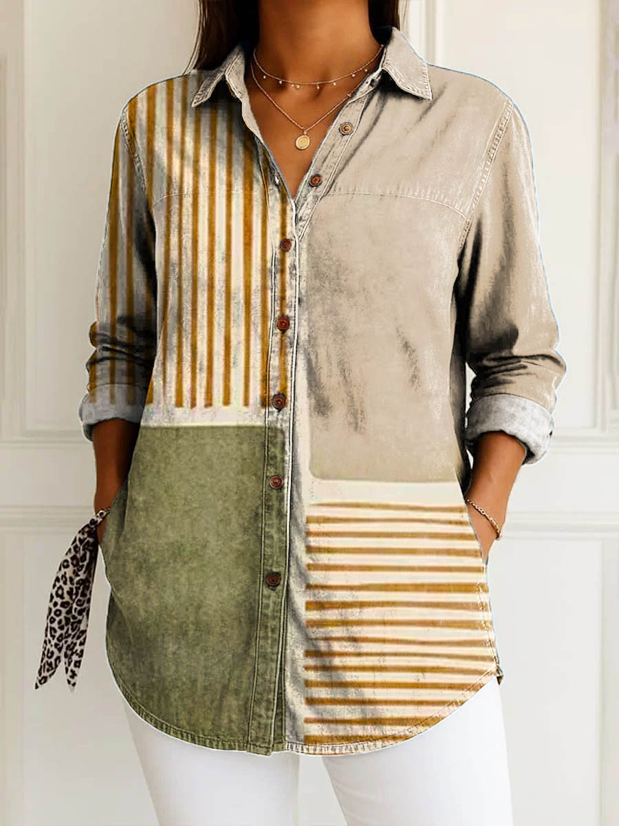 Molly | Earthline Contrast Shirt