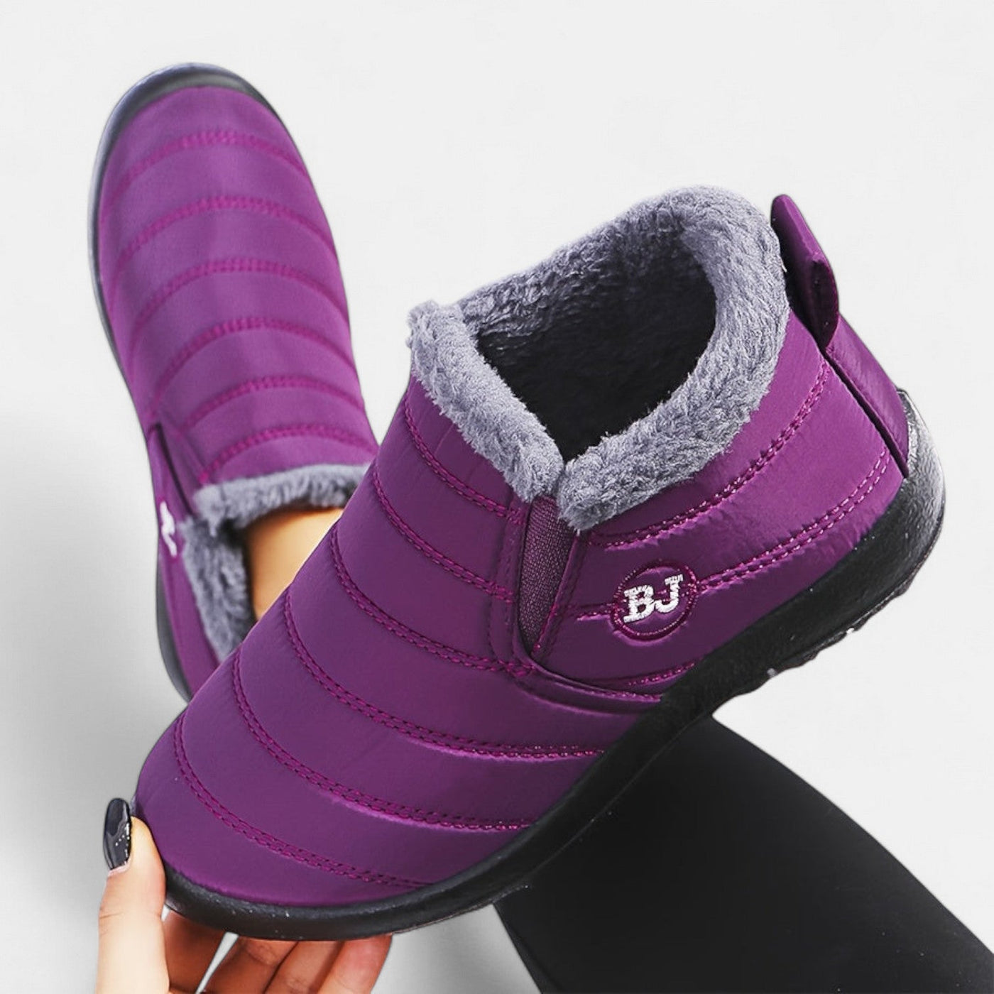 Victoria | Warm Winter Slip-On Boots.