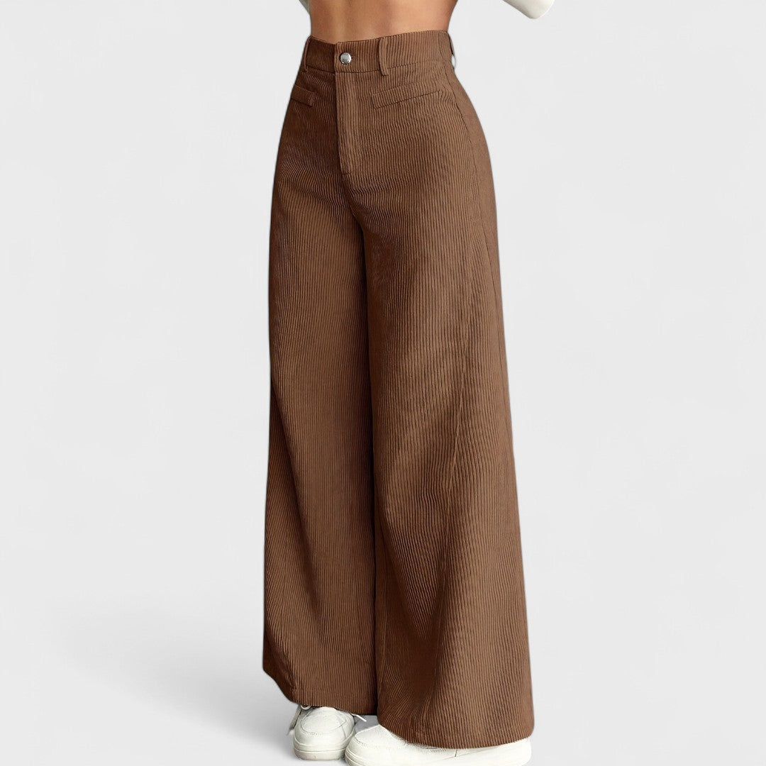 Rida - Women's High-Waisted Wide-Leg Pants