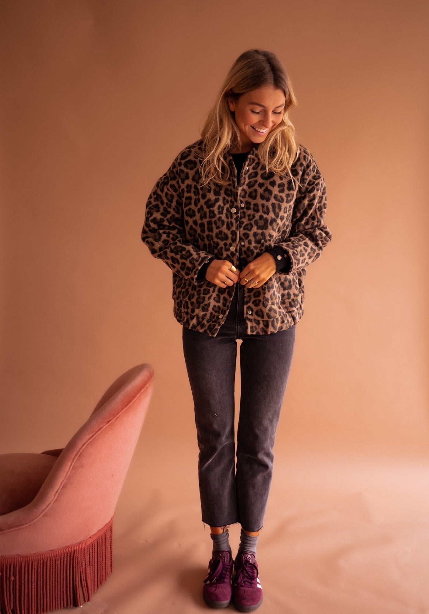 Sofia | Bold Style Jacket with Leopard Print